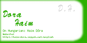 dora haim business card
