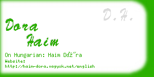 dora haim business card